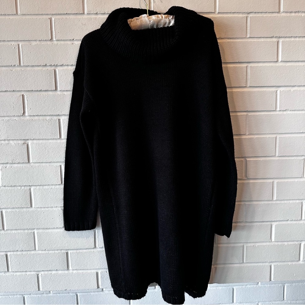 Anthropologie tunic cowl-neck sweater with vented back